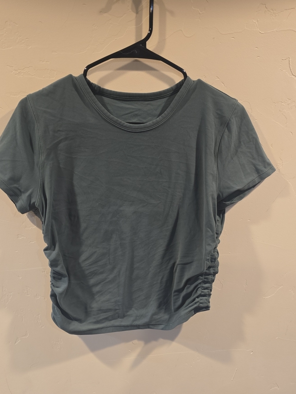 Lululemon Side-Ruched Short Sleeve Tee in Dusty green